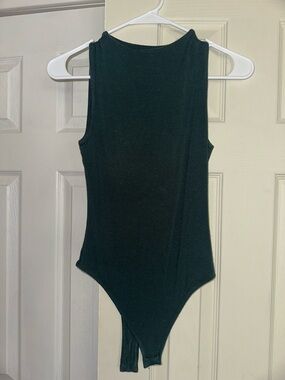 Green women’s Sleeveless One-Piece Bodysuit